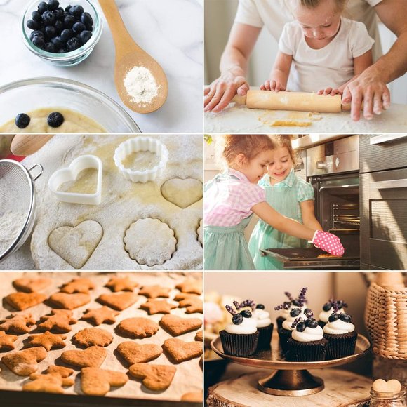 Kids Cooking Baking Set 19Pcs, Kids Chef Role Play Costume Set - Chef Hat - Picture 4 of 7